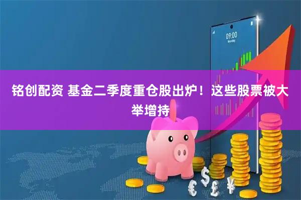 铭创配资 基金二季度重仓股出炉！这些股票被大举增持