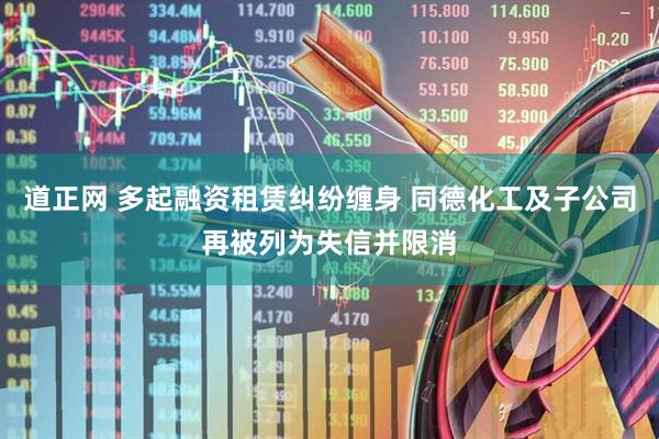 道正网 多起融资租赁纠纷缠身 同德化工及子公司再被列为失信并限消